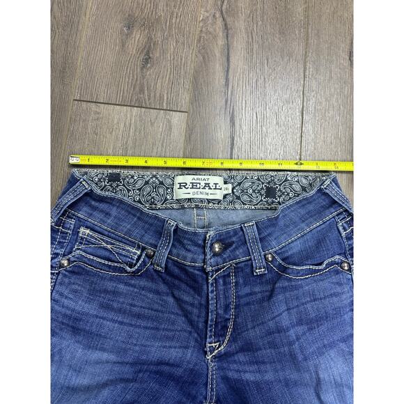 Ariat R.E.A.L. Denim Women’s 28S Bootcut Jeans Blue Mid Rise Stretch Western - Picture 10 of 10